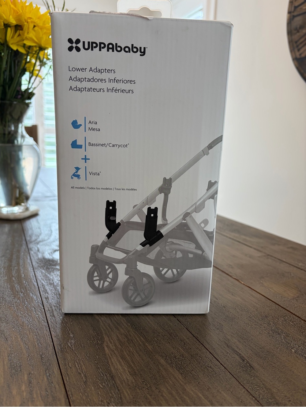 UPPAbaby Black Lower Adapters for Vista/Aria/Bassinet